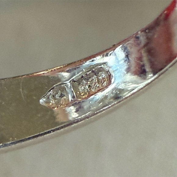 Amethyst Peridot & Blue Topaz Sterling Silver Flower Ring - Size 8 - Picture 5 of 6